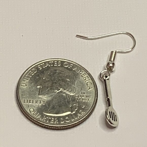 Spoon Earring, Spatula Earring, Cooking Earring, Chef Earring, Utensil Earring - Picture 5 of 6